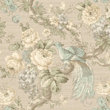TX40608 Cecilia perched bird floral wallpaper from Say Decor