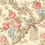 TX40601 Cecilia perched bird floral wallpaper from Say Decor