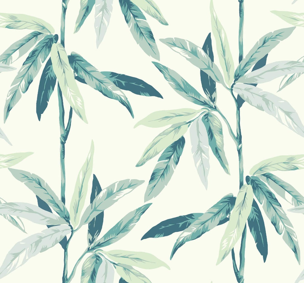 CR21804 janson leaf botanical wallpaper from the Island collection by Carl Robinson