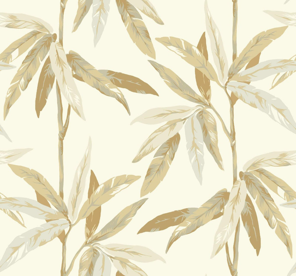 CR21805 janson leaf botanical wallpaper from the Island collection by Carl Robinson