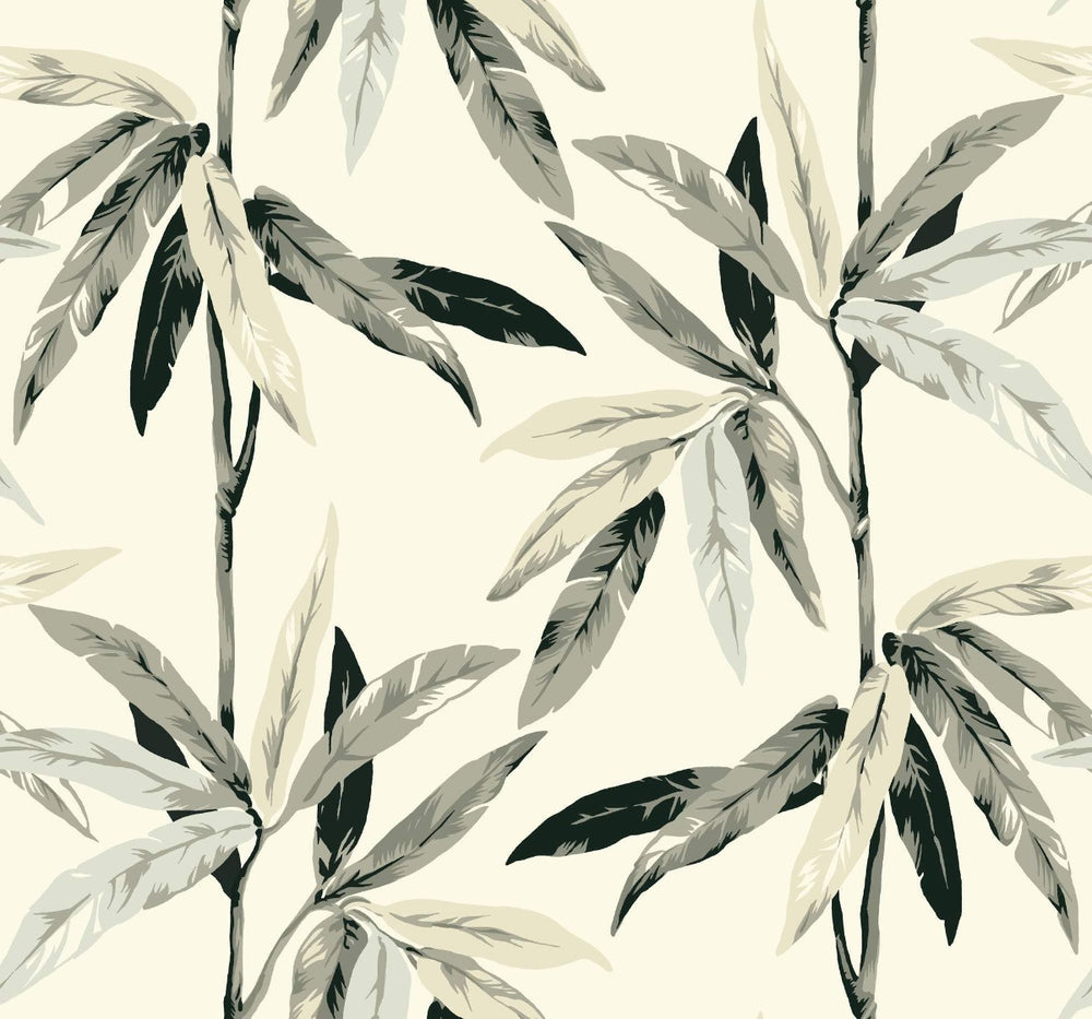 CR21808 janson leaf botanical wallpaper from the Island collection by Carl Robinson