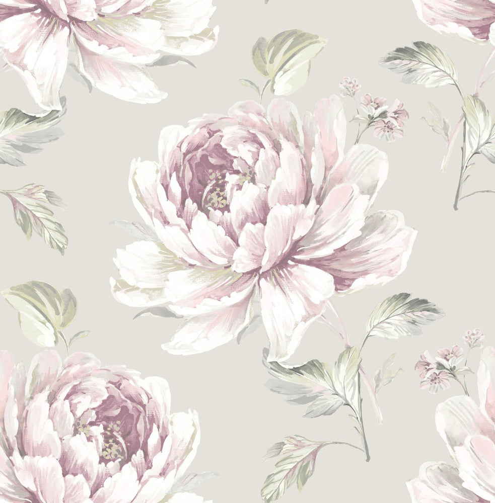CR21309 Jarrow peony floral wallpaper from the Island collection by Carl Robinson