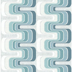 RL60304 fonzie ribbon mid century wallpaper from the Retro Living collection by Seabrook Designs