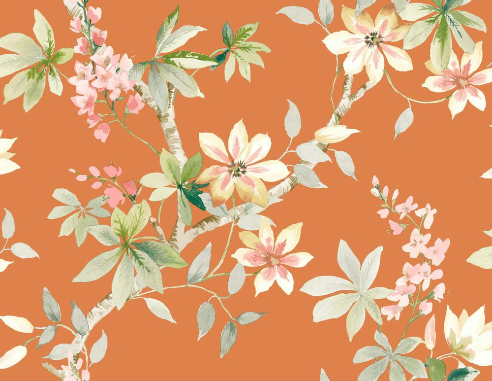 CR20807 Jasper floral wallpaper from the Island collection by Carl Robinson