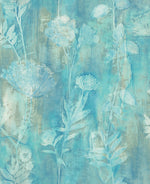 Sea Glass Orford Brushed Floral Unpasted Wallpaper