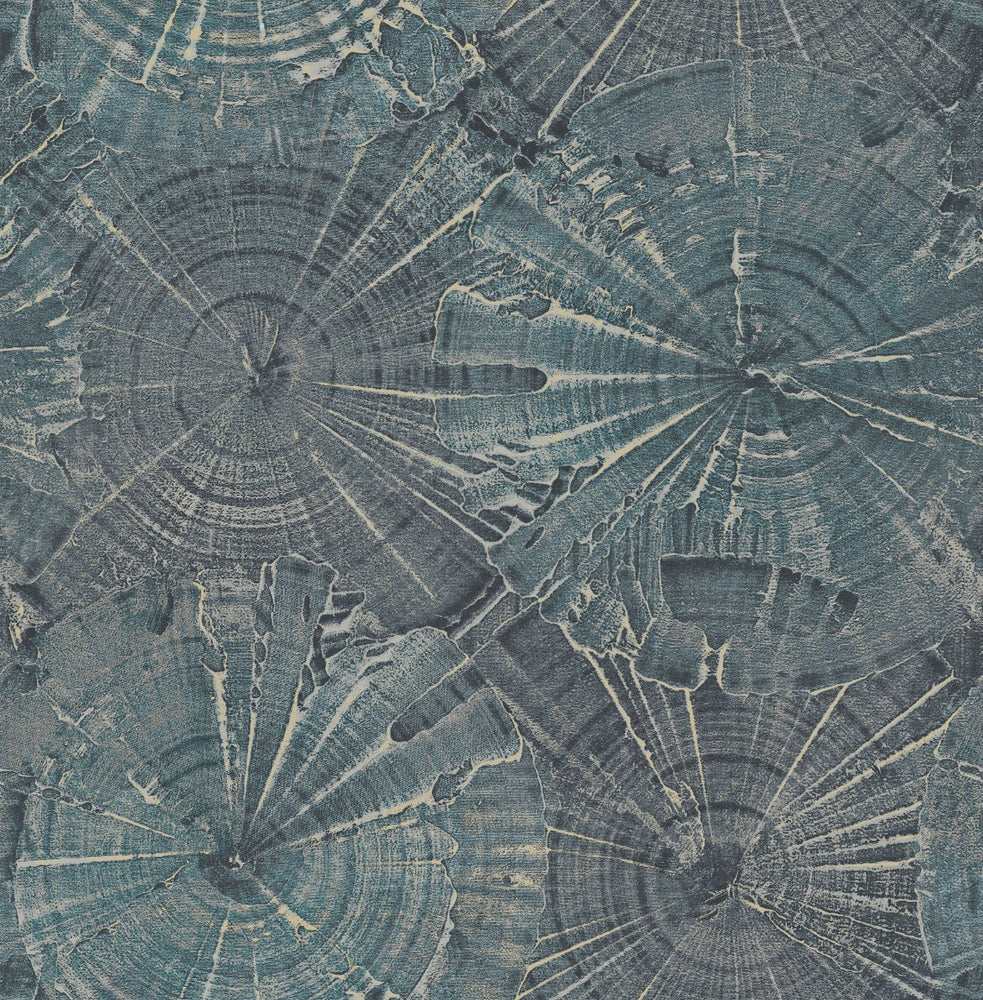 Sea Glass Opal Botanical Wallpaper