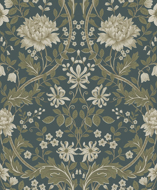 SD20104 honeysuckle floral damask wallpaper from Say Decor