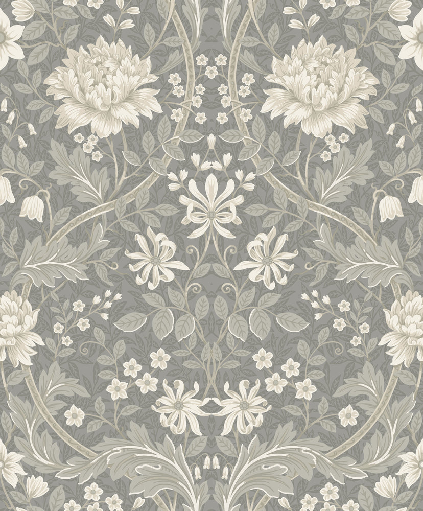 SD20108 honeysuckle floral damask wallpaper from Say Decor