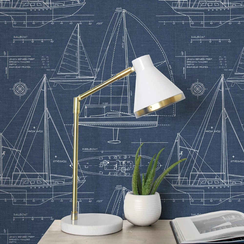 
                  
                    NW32902 sailboat peel and stick wallpaper desk
                  
                