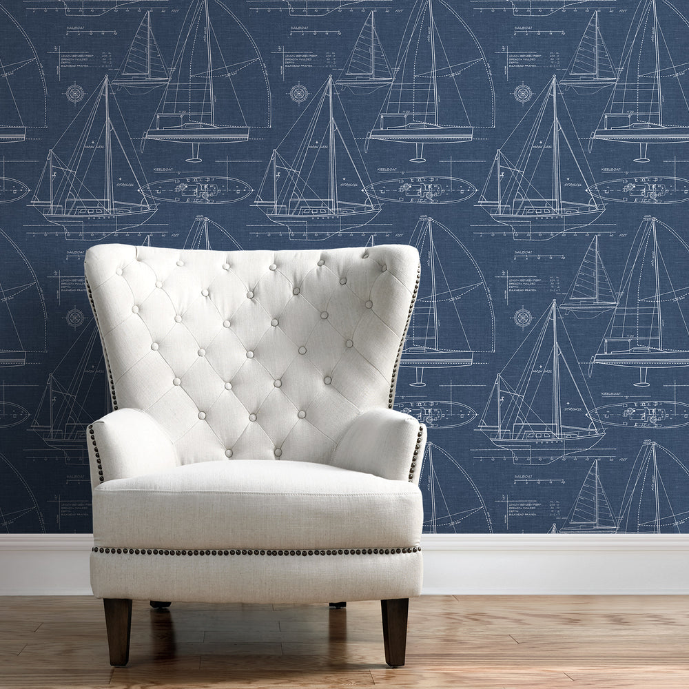 
                  
                    NW32902 living room sailboat peel and stick removable self adhesive wallpaper
                  
                