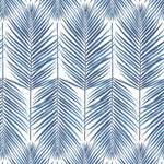 NZ10002M paradise palm leaf blue peel and stick wall mural from NextWall