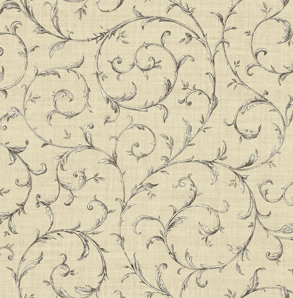 Vintage scroll wallpaper SD00926LT from Say Decor