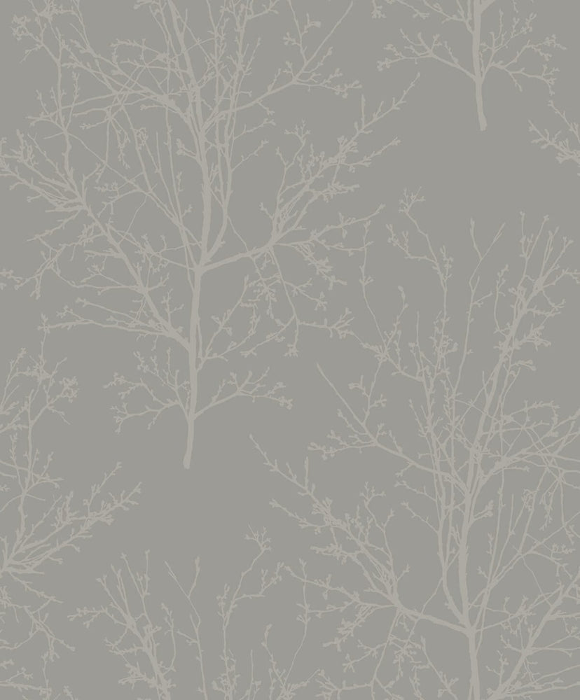 UK11508 glass beaded branches botanical wallpaper from the Black and White collection by Etten Gallerie